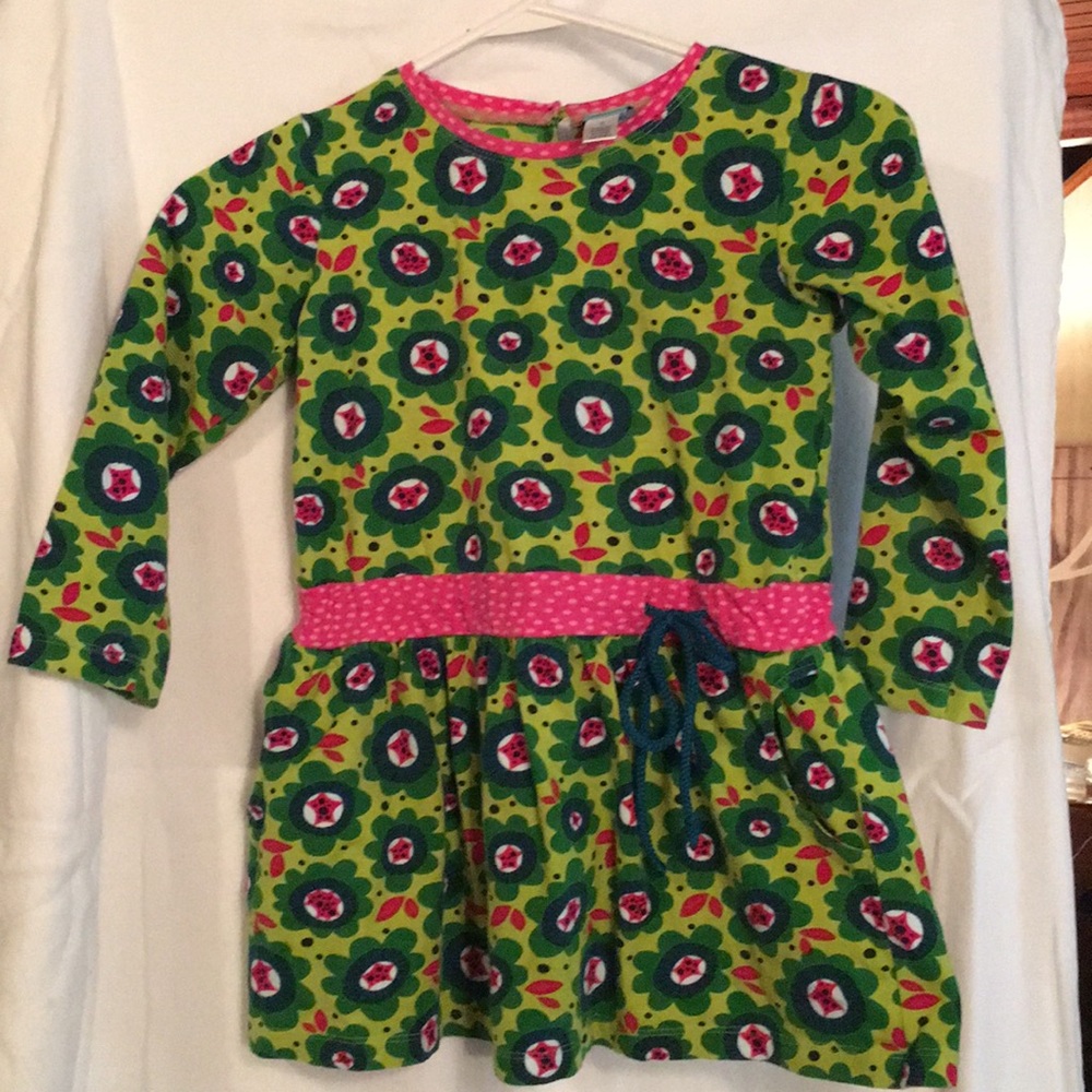 Cute green flowered dress / tunic